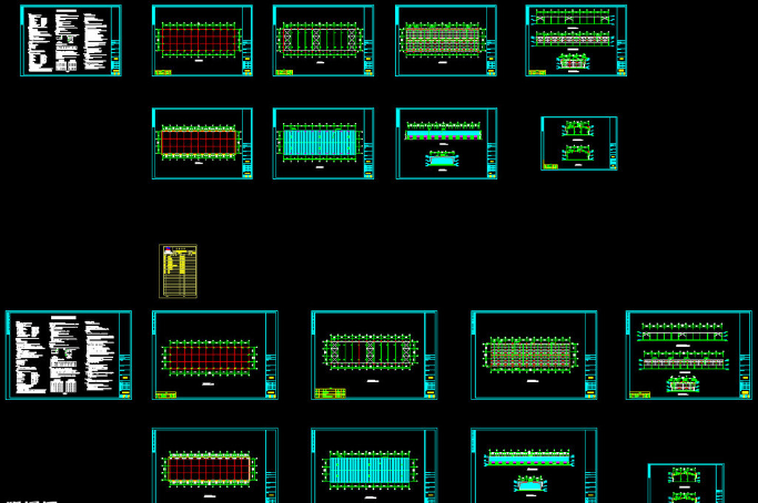 新乐钢结构厂房图纸